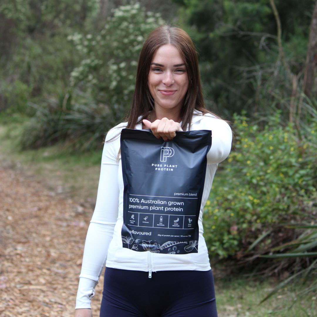 Unflavoured Vegan protein powder made from faba beans.