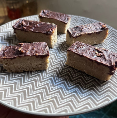 Choc-Banana Chickpea Blondies