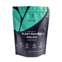 Bag of Pure Plant Protein Isolate on a white background