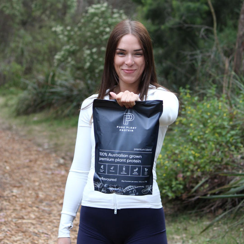 Unflavoured Vegan protein powder made from faba beans.